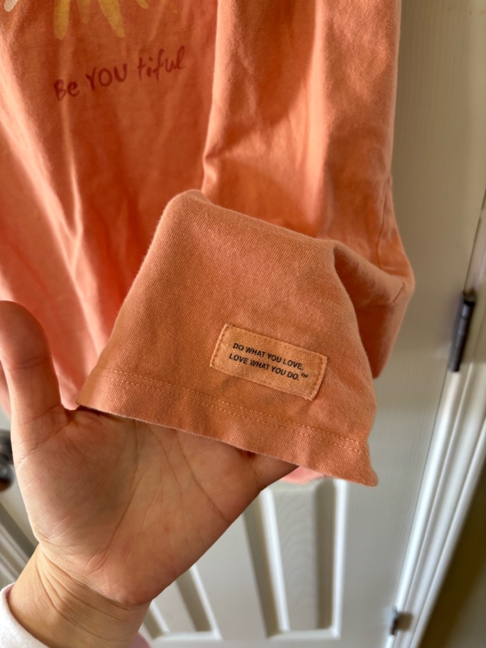 Life is Good Coral Daisy V-Neck Crusher Tee Be YOU tiful Women’s Size XL - Picture 5 of 6